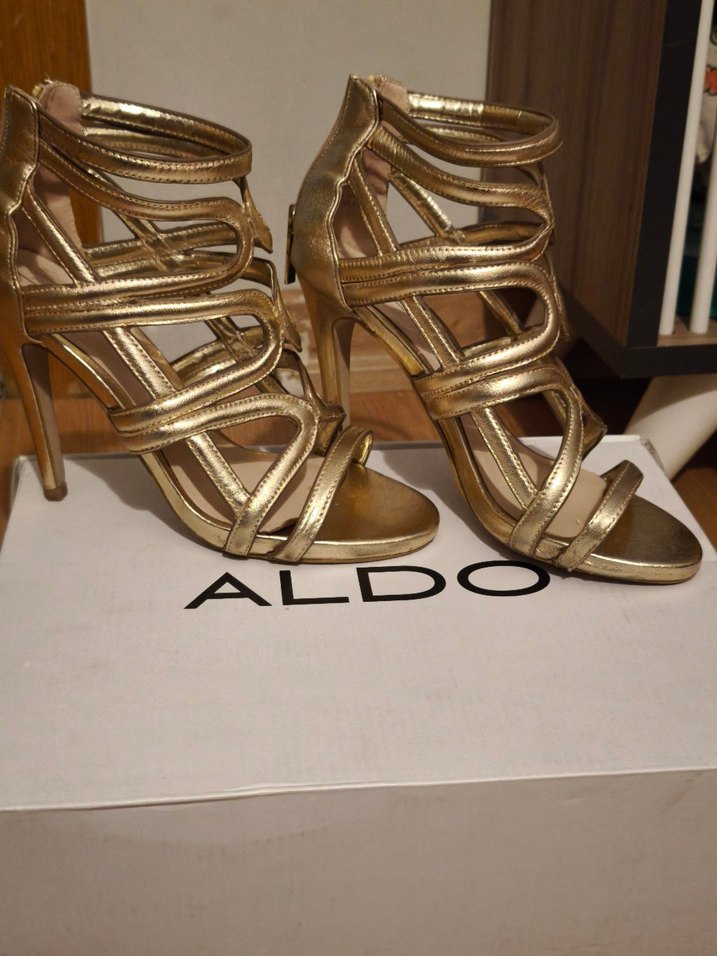 Altın Renkli Kemerli hakiki deri ALDO marka - Görsel 4
