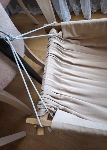 Bej ve Gri Bebek Beşiği hamak - Görsel 3