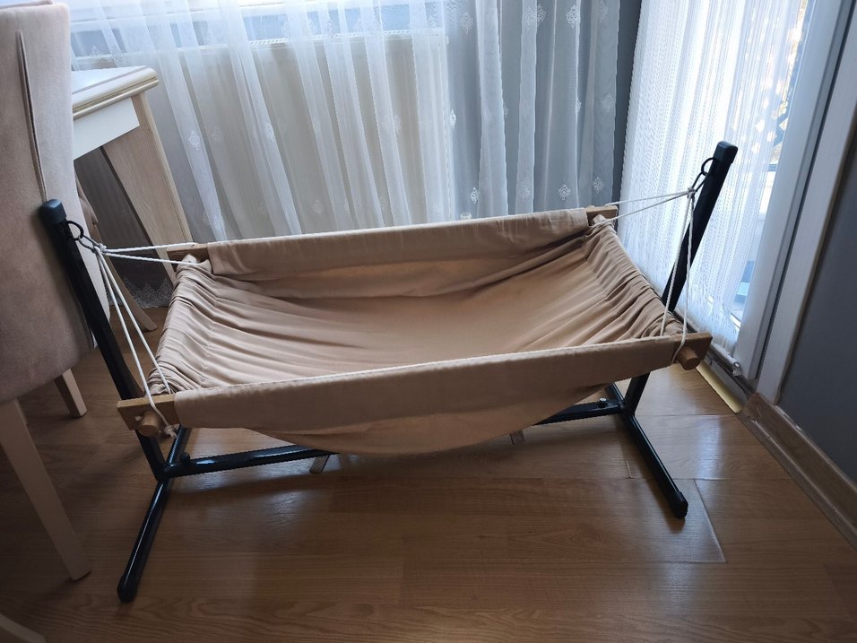 Bej ve Gri Bebek Beşiği hamak - Görsel 2