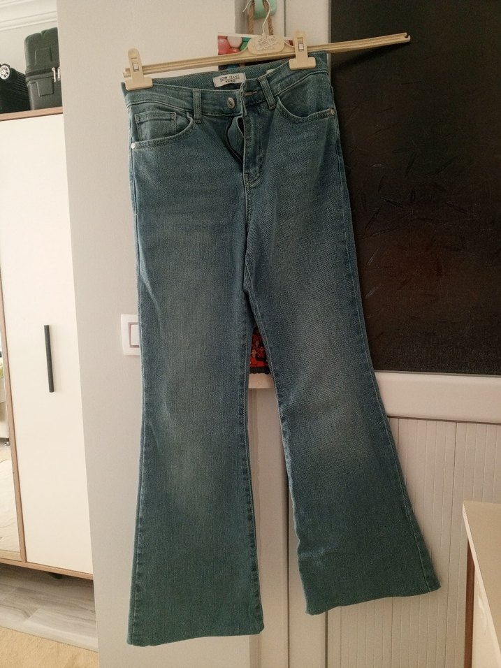 LCW Jeans Düğmeli Mavi Kadın Kot Pantolon - Görsel 2