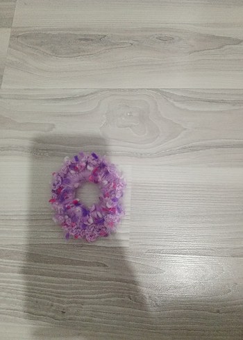 Renkli Örgü Fırfırlı Kadın Toka Seti - Görsel 2