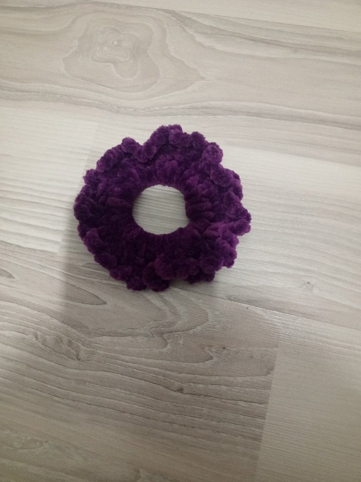 Renkli Örgü Fırfırlı Kadın Toka Seti - Görsel 3