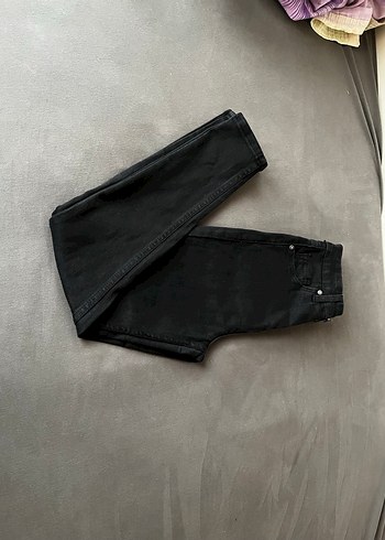 26 Beden siyah Renk Siyah Kadın Slim Fit Midi Kot Pantolon