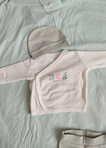 HelloBaby Uzun Kollu Pastel Bebek Kıyafet Takımı