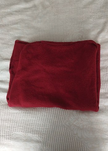 bordo Balıkçı Yaka Kadın Triko Kazak - Görsel 3