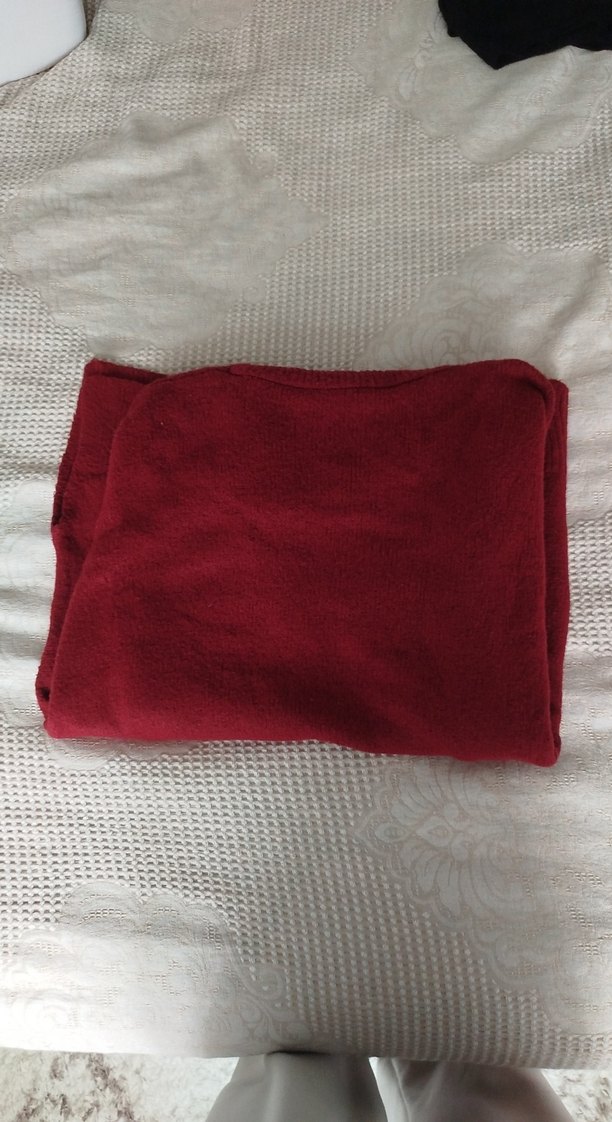 bordo Balıkçı Yaka Kadın Triko Kazak - Görsel 3