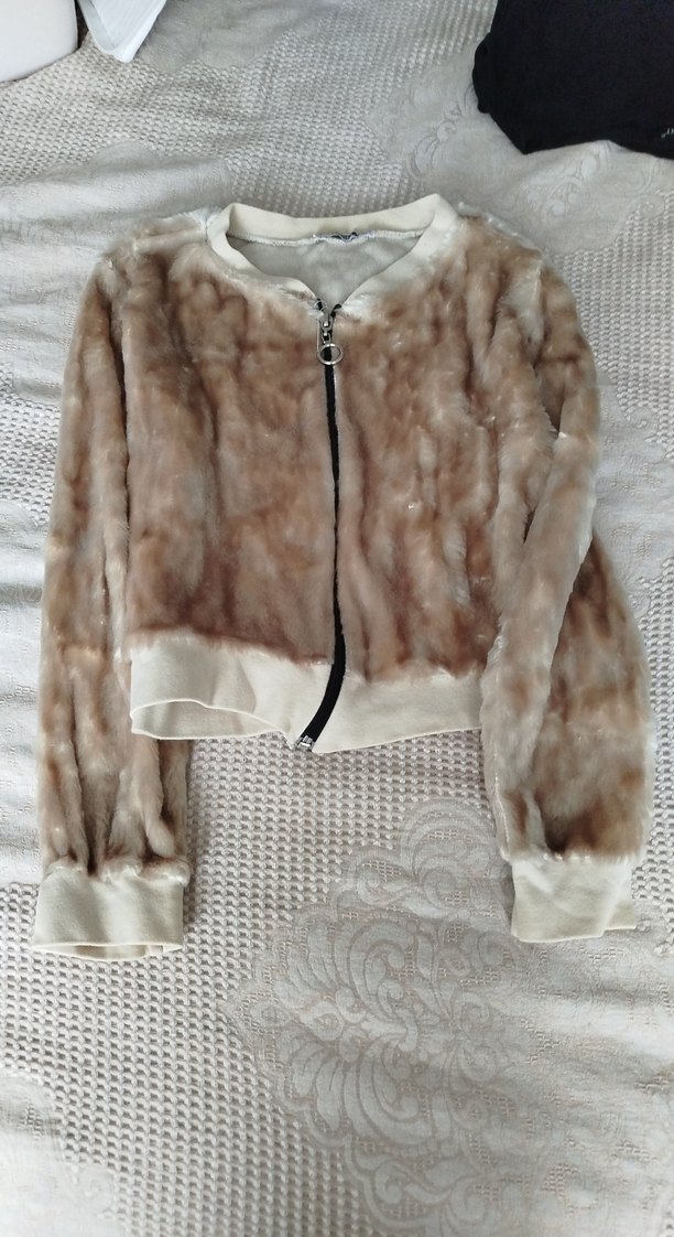 Kürk Detaylı Kısa hırka - Görsel 2