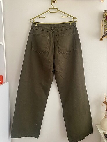 38 Beden Haki Wide Leg Mudo Jean