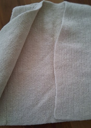 Kadın Gri Keten Örgü V Yaka Yelek - Görsel 5