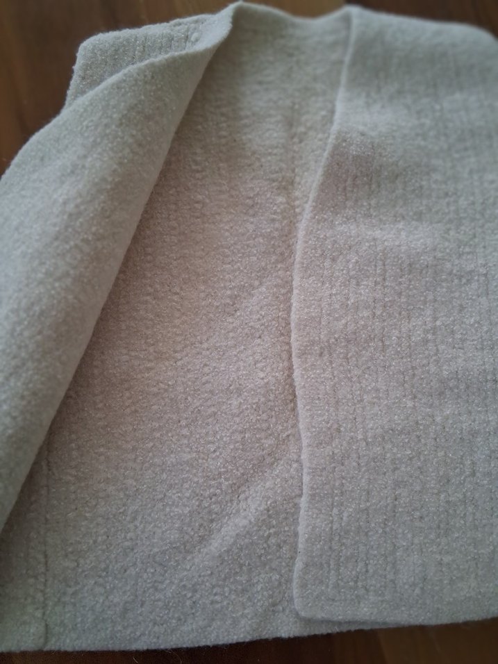 Kadın Gri Keten Örgü V Yaka Yelek - Görsel 5