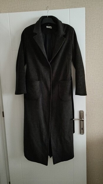 Kadın kase haki yeşil kaban - Görsel 10