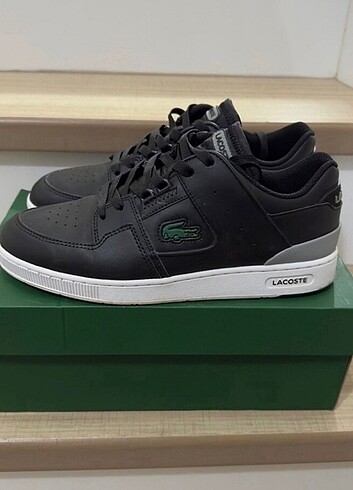 Siyah Lacoste Erkek Ayakkabı