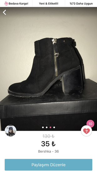 Diğer Bershka siyah bot