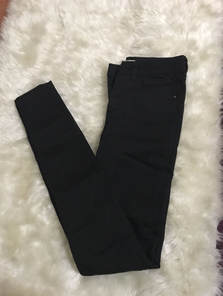 Yüksek bel siyah skiny pantalon