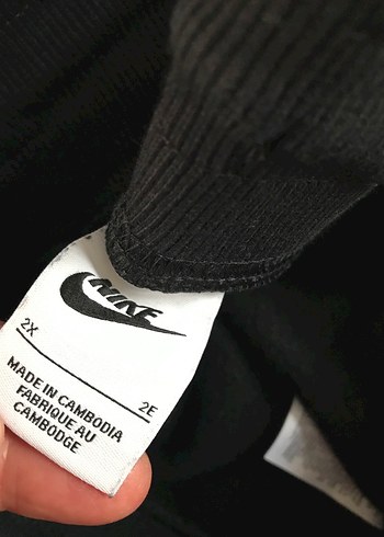 Siyah Nike bol kesim Kadın Eşofman Altı - Görsel 2