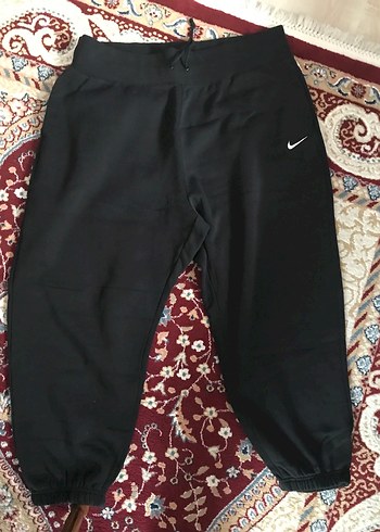 Siyah Nike bol kesim Kadın Eşofman Altı - Görsel 3