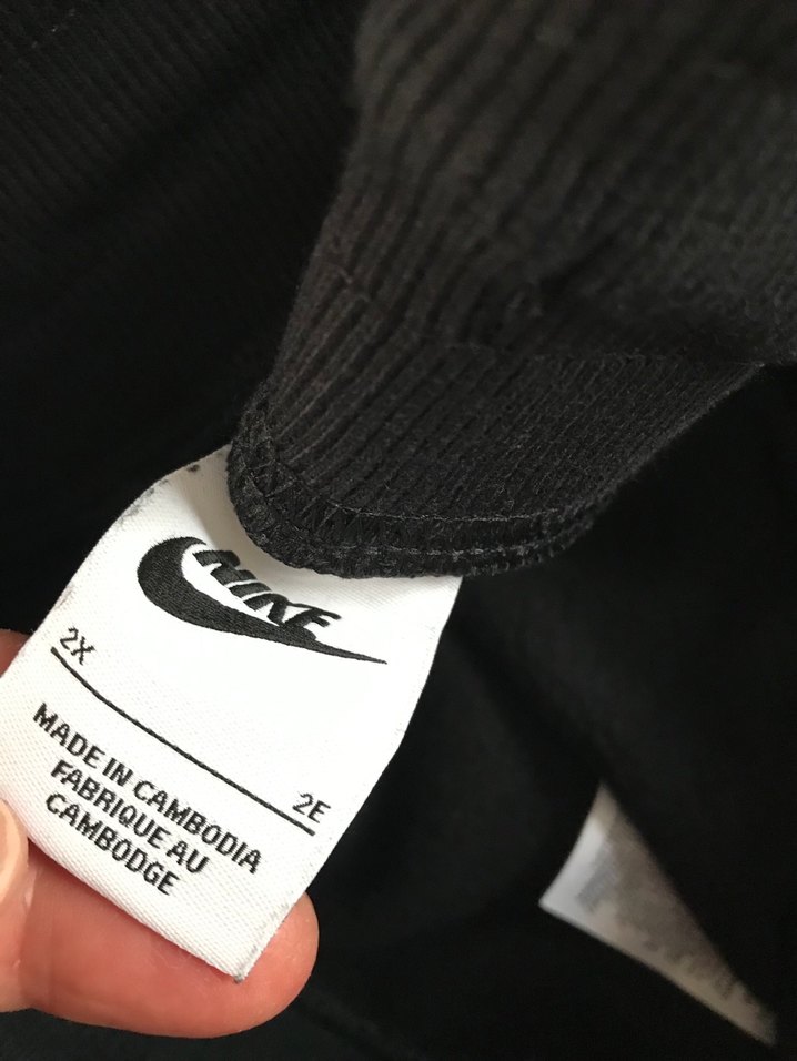 Siyah Nike bol kesim Kadın Eşofman Altı - Görsel 2