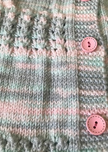 Kız Çocuk Bohem Örgü Yelek - Görsel 3