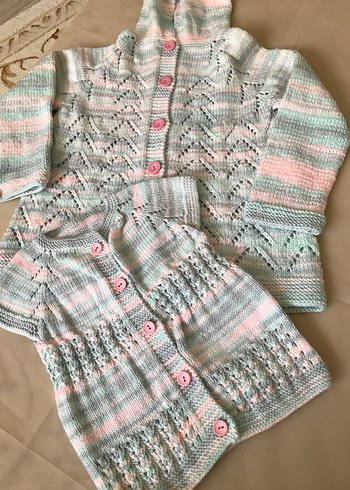 Kız Çocuk Bohem Örgü Yelek - Görsel 2