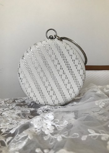 Beyaz  Kadın Portföy Telkırma Çanta - Görsel 3