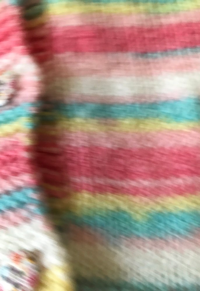 Çok Renkli Örgü Kız Çocuk Kolsuz Hırka - Görsel 3