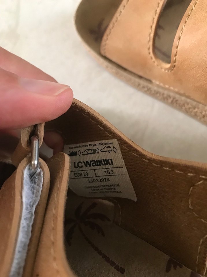 Süet Çocuk Sandalet - Görsel 2