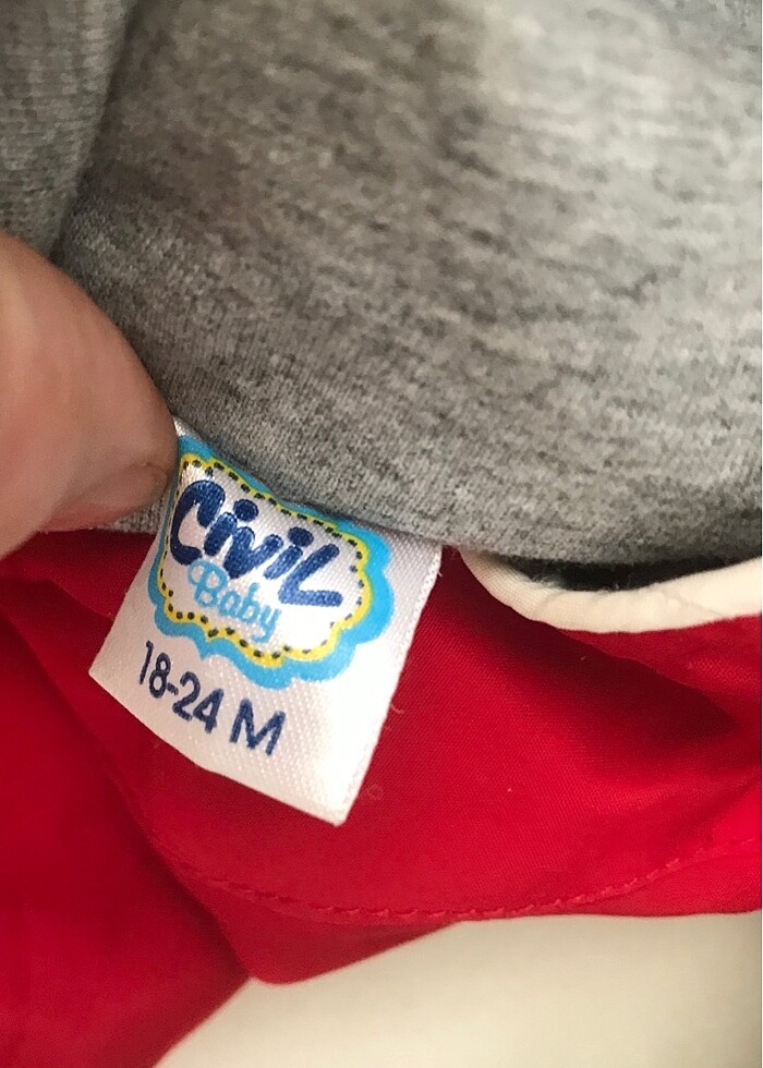 Çocuk kırmızı rüzgarlık ceket - Görsel 2