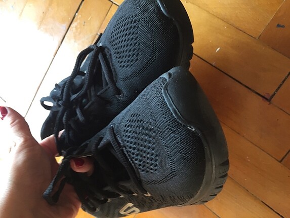 38 Beden Skechers Az Kullanılmış Temiz Siyah Sneakers