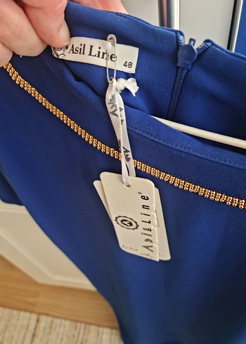 mavi etiketli elbıse - Görsel 3