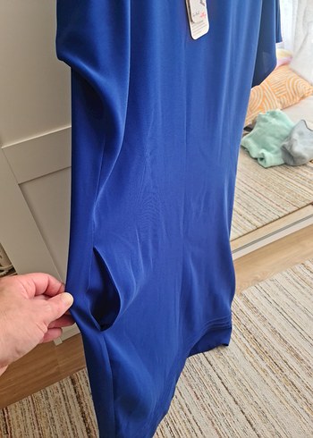mavi etiketli elbıse - Görsel 5