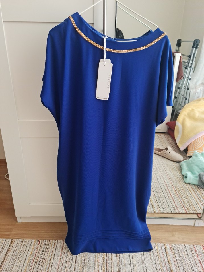 mavi etiketli elbıse - Görsel 2