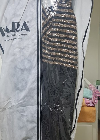 Siyah Payetli abiye - Görsel 2