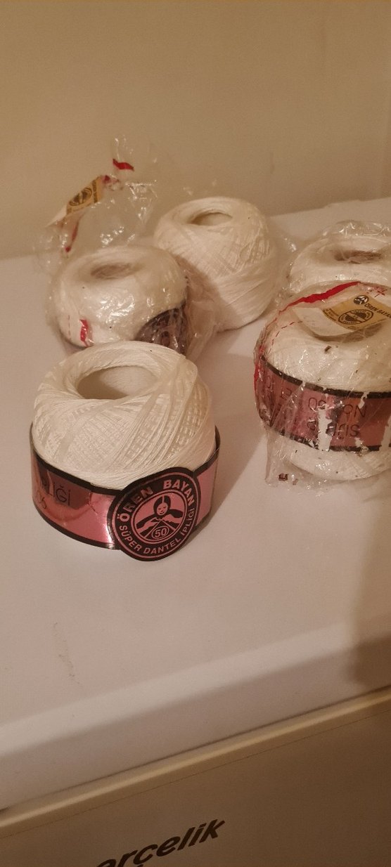 Beyaz El İşi İpi Seti - Görsel 2