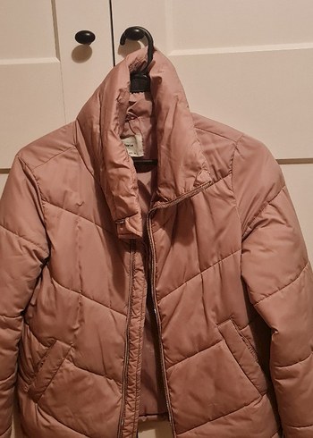 Bej Fermuarlı Kadın Mont - Görsel 2