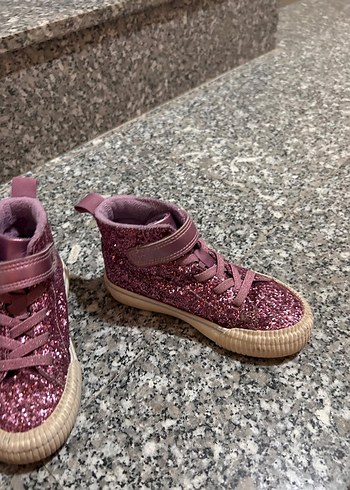 Pembe Parlak Kız Spor Ayakkabı - Görsel 2