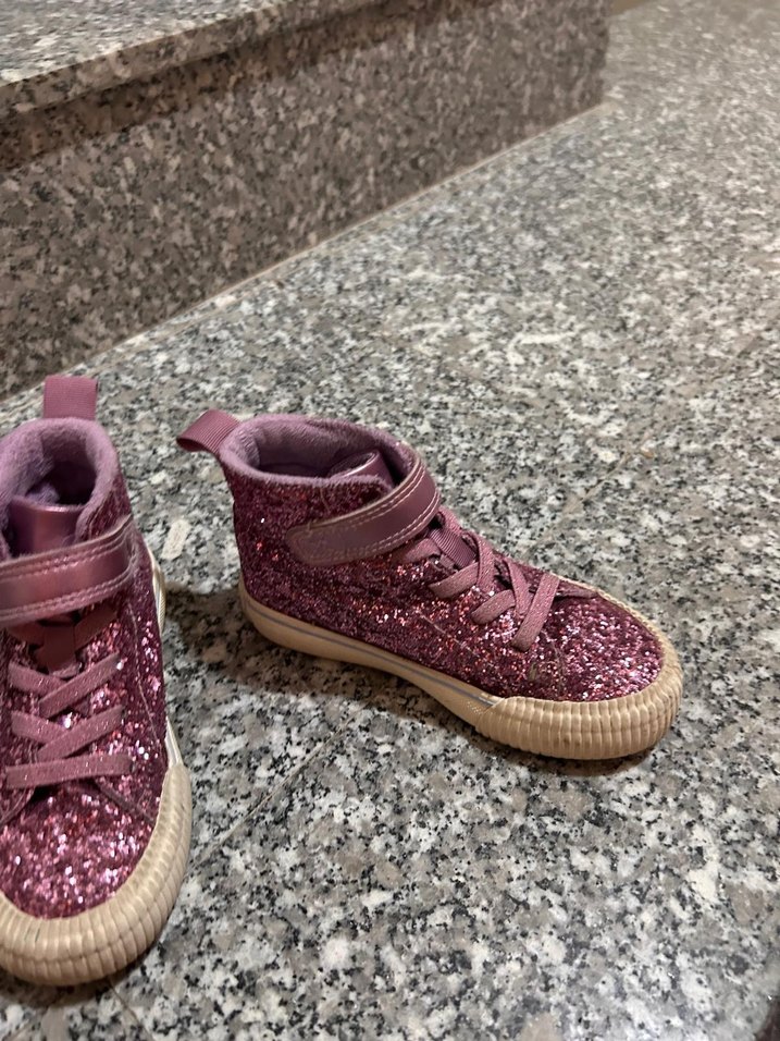 Pembe Parlak Kız Spor Ayakkabı - Görsel 2