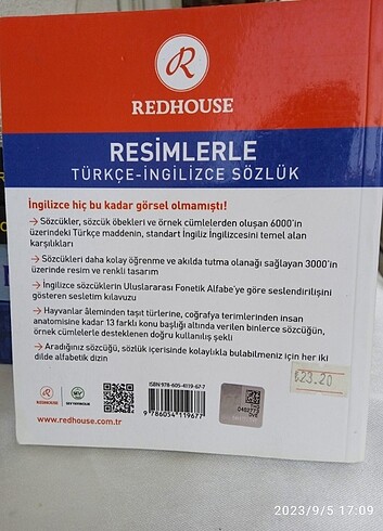  Redhouse Resimlerle İngilizce Türkçe Sözlük 