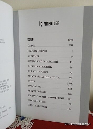 Fizik Formül Kitabı Egemen Ünal