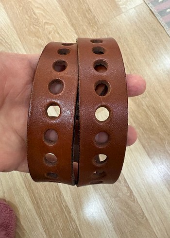 YARGICI Kahverengi Deri Tokalı Kadın Kemer - Görsel 5