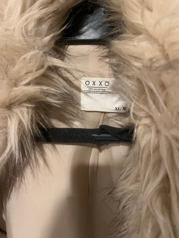 Bej Kadın Yumuşak Dokulu Kürk Mont - Görsel 3