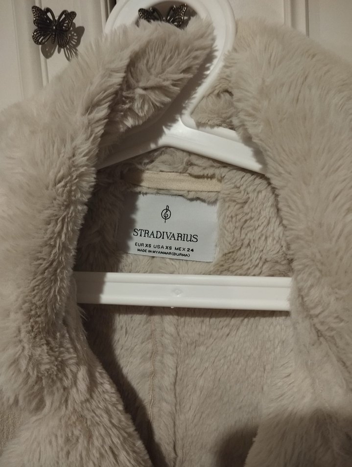 Vizon Süet Kürklü Kadın Ceket - Görsel 3