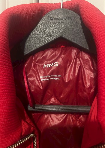 Kırmızı Mini Kadın Kışlık Mont - Görsel 3