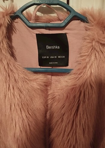 Pembe Kadın Suni Kürk Ceket - Görsel 2