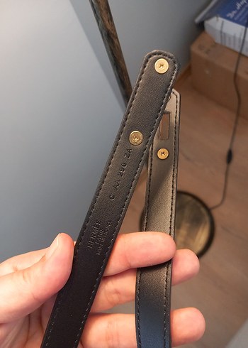 Kadın Siyah Deri Tokalı Kemer - Görsel 5