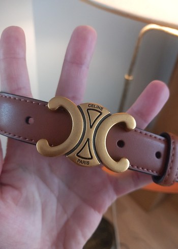 Kahverengi Deri Kadın Kemer Tokalı - Görsel 5