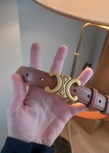 Kahverengi Deri Kadın Kemer Tokalı - Görsel 4