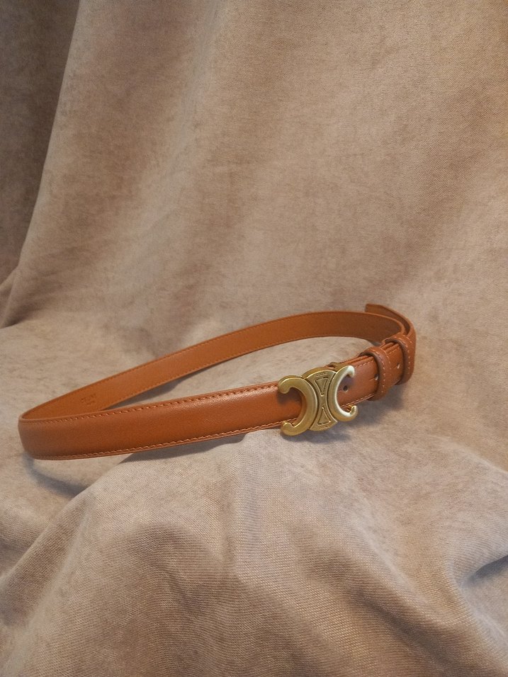 Bej Deri Kadın Kemer - Görsel 3