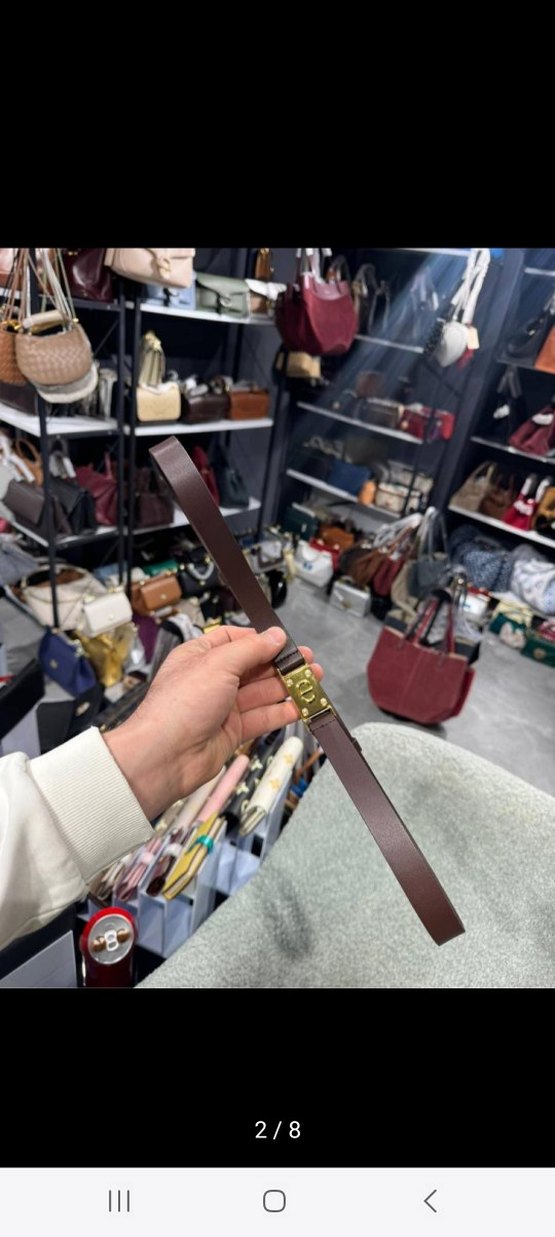 Kadın Çok Renkli Deri Kemer - Görsel 2