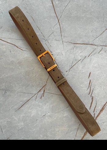 Kahverengi Süet Kadın Kemer Tokalı - Görsel 6