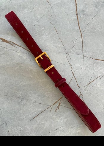 Kahverengi Süet Kadın Kemer Tokalı - Görsel 3